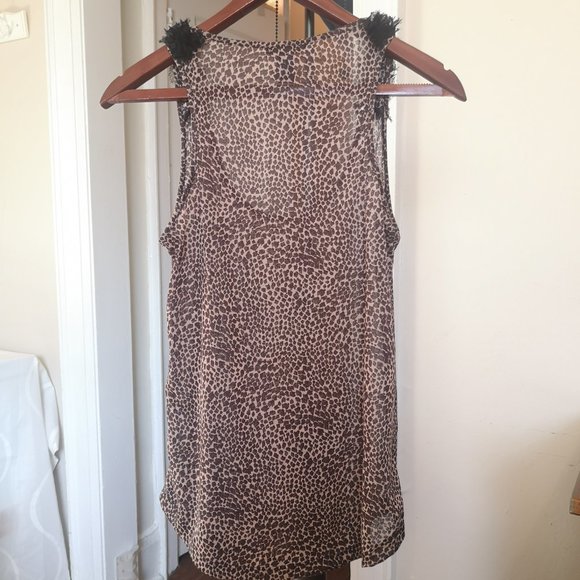 3/$20 MNG Collection leopard print sleeveless top - Picture 7 of 8